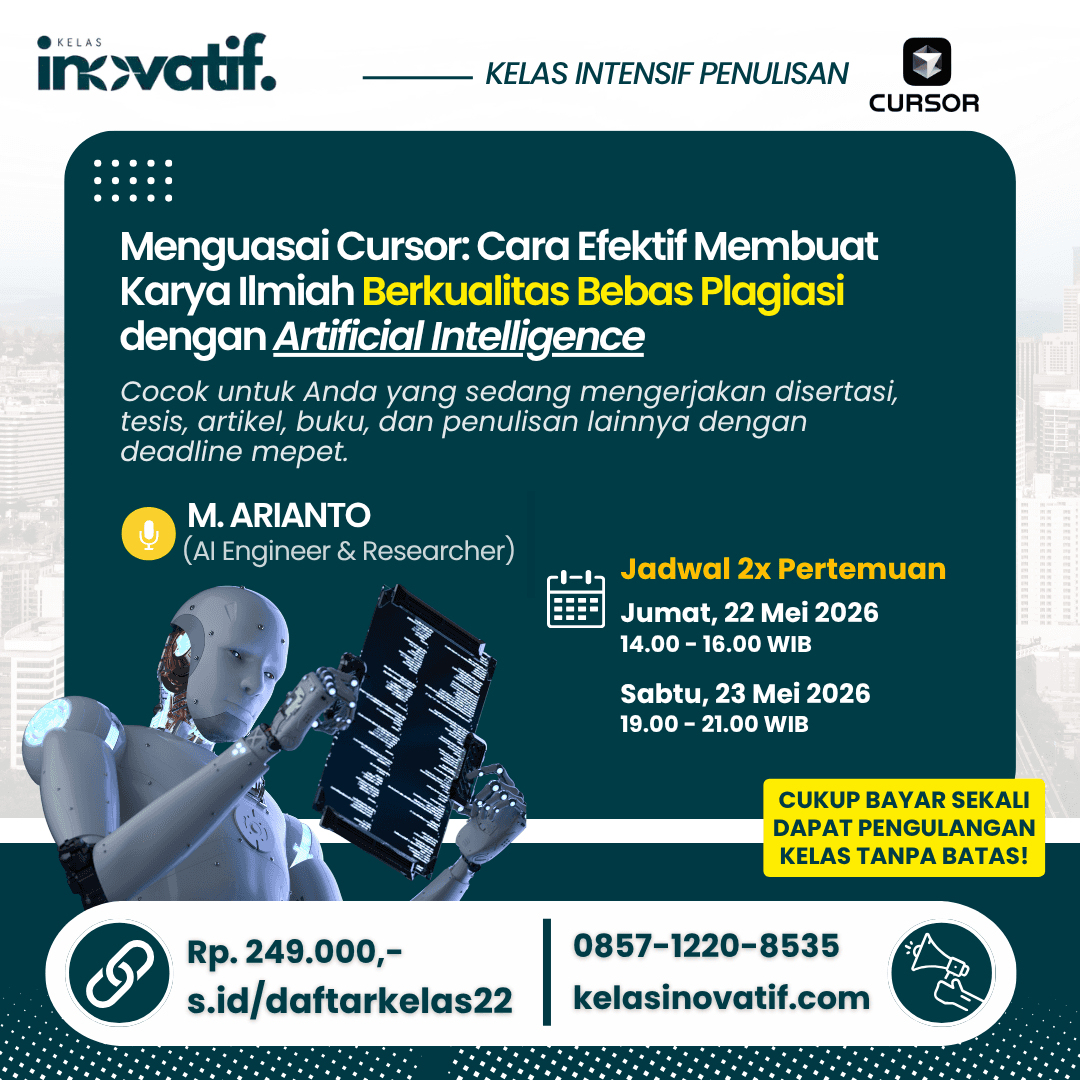Menguasai Cursor: Cara Efektif Membuat Karya Ilmiah Berkualitas Bebas Plagiasi dengan Artificial Intelligence