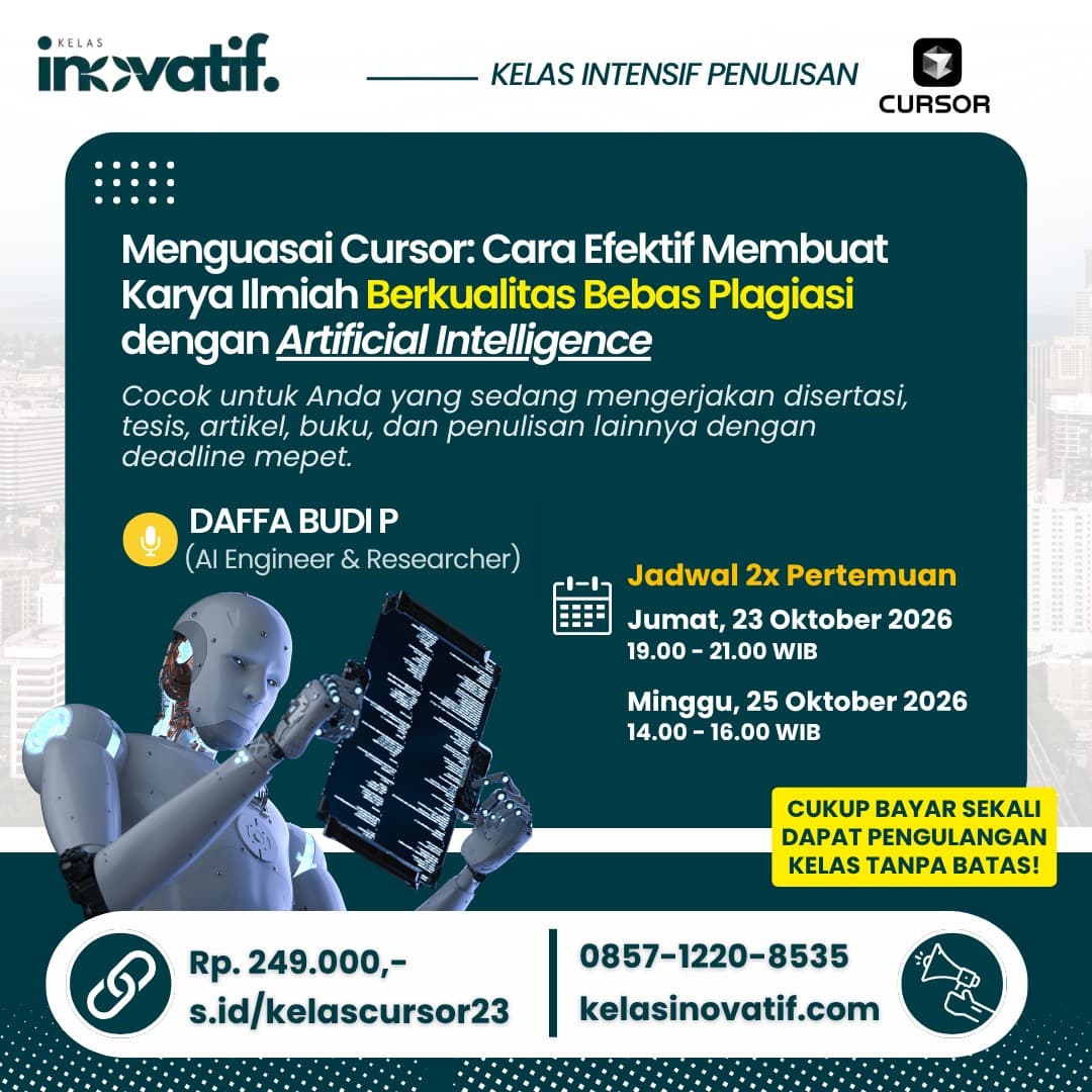 Menguasai Cursor: Cara Efektif Membuat Karya Ilmiah Berkualitas Bebas Plagiasi dengan Artificial Intelligence