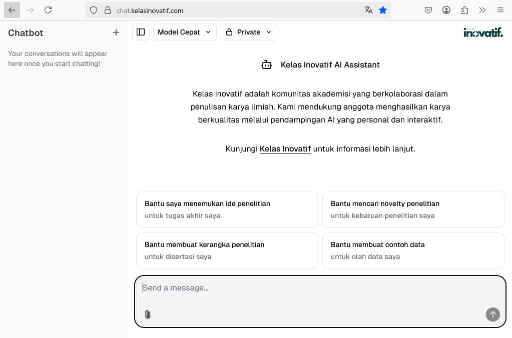 WULANG AI CHAT.KELASINOVATIF.COM : PLATFORM INOVATIF UNTUK PENULISAN AKADEMIK