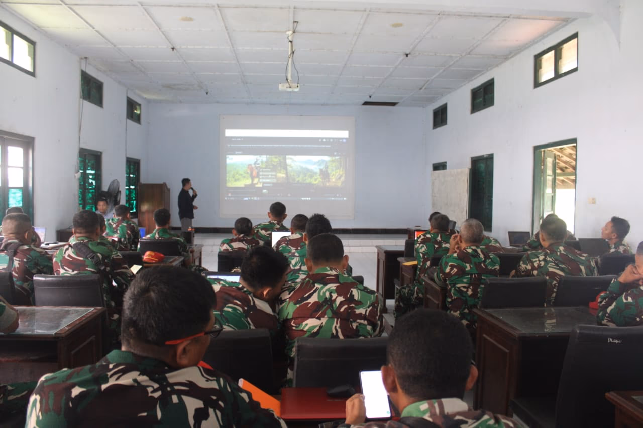 Personel DODIKLATPUR praktek desain grafis AI